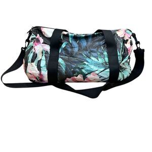 Aloha Collection Hibiscus Palm Duffle Bag Medium Travel Splash-Proof